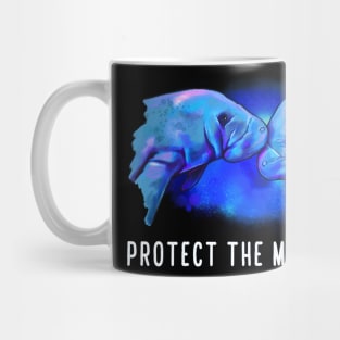 Protect the Manatees! in Colors Drawing Mug